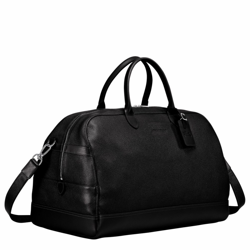 Black Longchamp Le Foulonne M Women's Travel Bags
